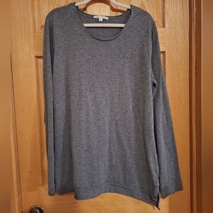 Threads 4 Thought Gray Long Sleeve Women's Top Organic Cotton